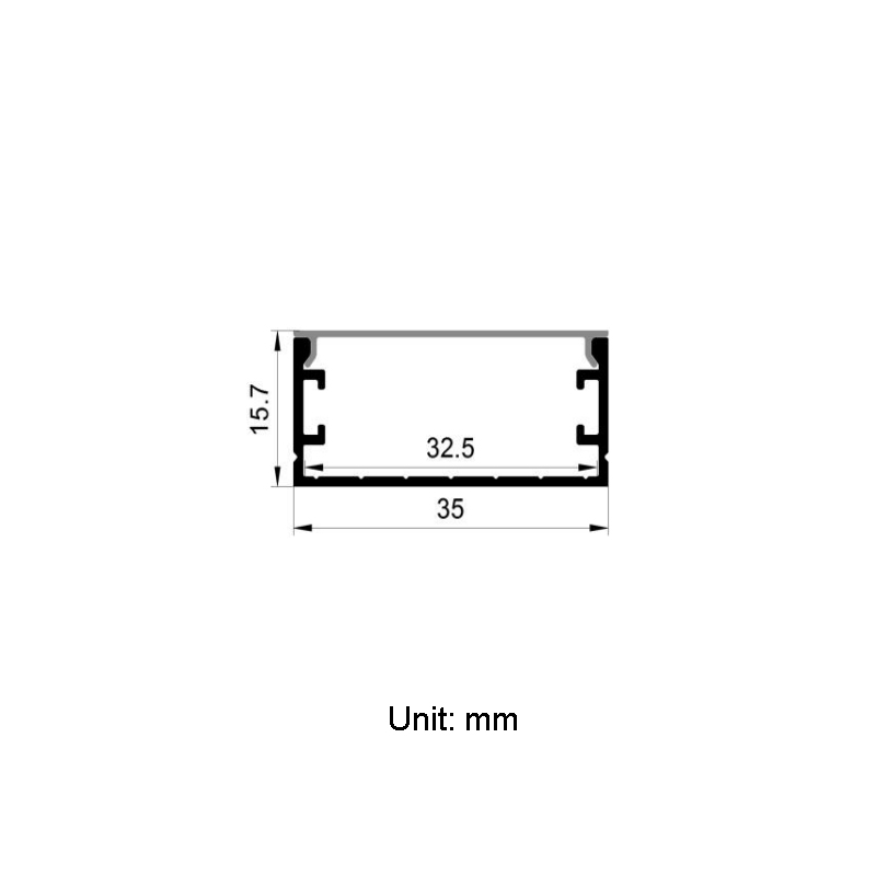 LED Strip Diffuser Extrusion Profiles For 30mm RGBW Bright LED Rope Lights LED Strip Diffuser Extrusion Profiles For 30mm RGBW Bright LED Rope Lights